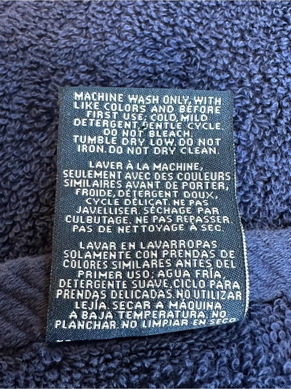 (2) Nautica Navy Blue Anchor Bath Towel 50x30